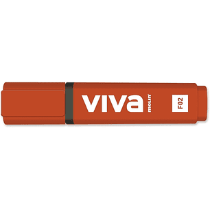 Molin Viva Marcador Fluorescente - Trazo entre 1 y 5mm - Tinta con Base de Agua - Color Rojo