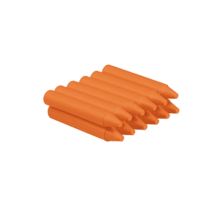 Jovi Estuche de 12 Ceras - No Manchan - No Huelen - Resistentes - Deslizan Bien - Faciles de Afilar - Desarrollan Motricidad Fina - Color Naranja