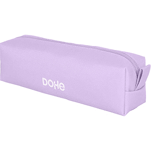 Dohe Serenity Portatodo Cuadrado - Cierre con Cremallera y Tirador de Goma - Color Morado