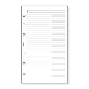 Finocam R454 Recambio Telefonico para Agendas Classic - Formato 400 - 91x5x152mm - Color Blanco