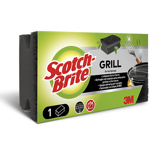 Scotch-Brite Estropajo para Parrillas - Proteccion para los Dedos - Color Negro