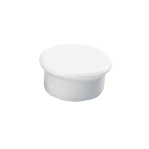 Dahle 95513 Pack de 10 Imanes para Pizarra Blanca - Diametro de 13mm - Color Blanco