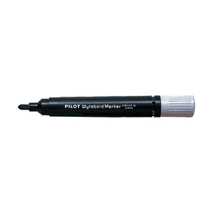 Pilot Rotulador para Pizarra Blanca - Punta Redonda de 4mm - Trazo de 1.8mm - Recargable - Tinta con Base de Alcohol - Borrable en Seco - Color Negro