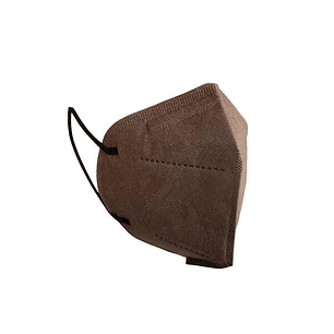 Agrupacion Salud Mascarillas FFP2 NR Clip Nasal Ajustable, Homologadas CE 0161 CAT III, Normativa UNE-EN 149:2001+A1:2009 FFP2, Color Marron