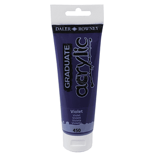 Daler Rowney Graduate Pintura Acrilica - Tubo de Plastico - 120ml - Color Violeta