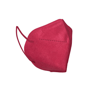 Agrupacion Salud Mascarillas FFP2 NR Clip Nasal Ajustable, Homologadas CE 0161 CAT III, Normativa UNE-EN 149:2001+A1:2009 FFP2, Color Burdeos