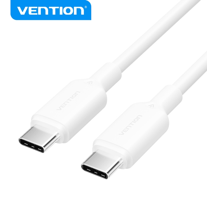Vention Cable USB - Niquelado - 60W - 3A - Color Blanco 1