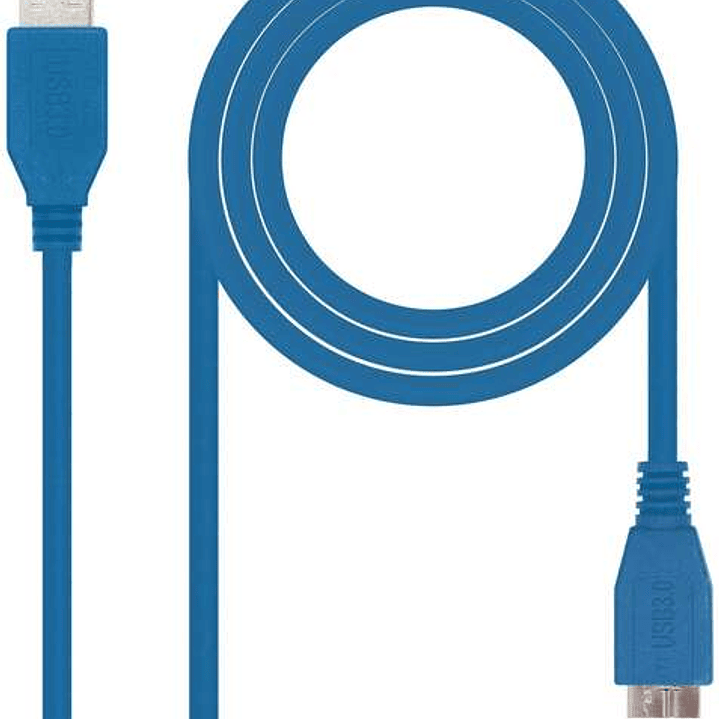 Nanocable Cable USB-A 3.0 Macho a Micro-USB 3.0 Macho 1m - Color Azul 1