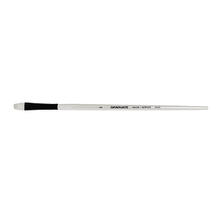 Daler Rowney Graduate Pincel para Oleo - Pelo de Cerda Natural - Mango Largo - Bright - N°6