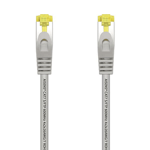 Aisens Cable de Red Latiguillo RJ45 LSZH Cat.7 600 Mhz S/FTP PIMF AWG26 - 2.0M - Color Gris