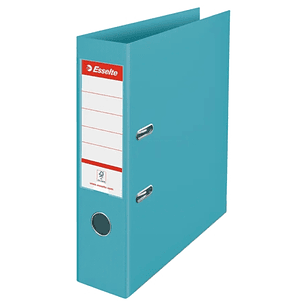 Esselte Colour'Breeze Archivador de Palanca A4 - Lomo 75mm - Ollao y Rado - Capacidad para 500 Hojas - Color Azul
