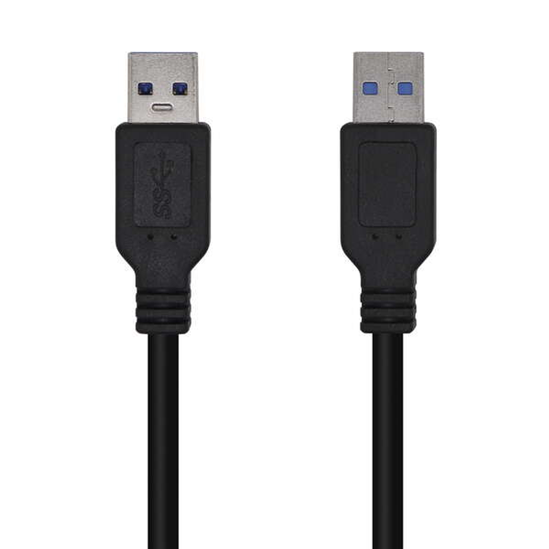 Aisens Cable USB 3.0 - Tipo A/M-A/M - 2.0M - Color Negro 1