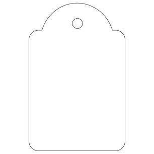Apli Etiquetas Colgantes Blancas 28 x 43mm 100 U.