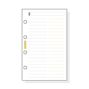 Finocam C154 Recambio Telefonico para Agendas Classic - Formato 601 - 56x89x5mm - Color Blanco