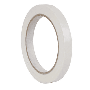 Apli Cinta Adhesiva Blanca 12mm x 66m - Resistente al Desgarro - Facil de Cortar - Adhesivo de Alta Calidad Blanco