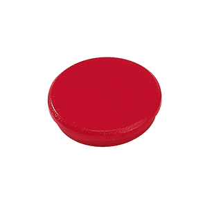 Dahle 95532 Pack de 10 Imanes para Pizarra Blanca - Diametro de 32mm - Color Rojo
