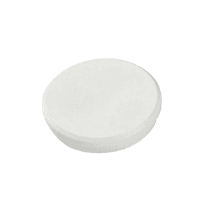 Dahle 95532 Pack de 10 Imanes para Pizarra Blanca - Diametro de 32mm - Color Blanco