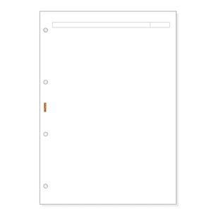 Finocam R4042 Recambio para Agendas Open - Formato A4 - 210x5x297mm - Color Blanco