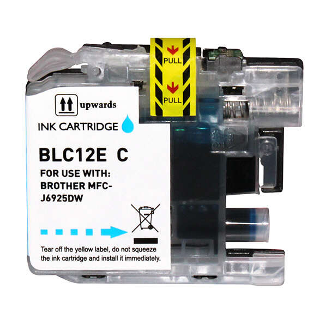 Brother LC12E Cyan Cartucho de Tinta Generico - Reemplaza LC12EC 1