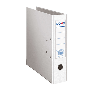 Dohe Archivador de Palanca Tamaño A4 - Lomo Ancho 70mm - Ollao, Rado y Tarjetero en el Lomo - Carton Forrado con Polipropileno - Cantoneras Metalicas 