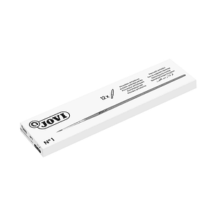 Jovi Pinceles Artisticos Pelo Poney Nº 1 - Pelo Natural - Mango de Madera - Calibre 00 al 12 - Punta Redonda - Pelo Suave - Color Varios