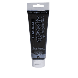 Daler Rowney Graduate Pintura Acrilica - Tubo de Plastico - 120ml - Color Sombra Natural
