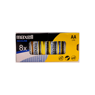 Maxell Pack de 8 Pilas Alcalinas LR06 AA 1.5V