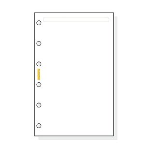 Finocam C242 Notas de Recambio para Agendas Classic - Liso - Formato 602 - 73x114x5mm - Color Blanco