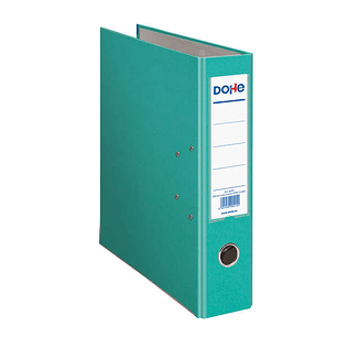 Dohe Archivador de Palanca Tamaño A4 - Lomo Ancho 70mm - Ollao, Rado y Tarjetero en el Lomo - Carton Forrado con Polipropileno - Cantoneras Metalicas 