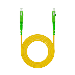 Nanocable Cable Fibra SC/APC-SC/APC Monomodo LSZH 15m - Color Amarillo