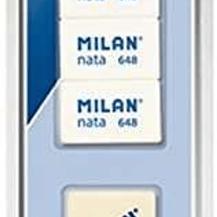 Milan Pack de 5 Gomas de Borrar + 3x Gomas 648 Nata Rectangulares + 2x Gomas 430 Cuadradas - Colores Surtidos 1
