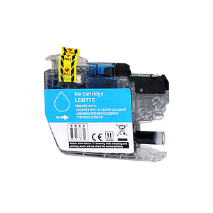 Brother LC3217 Cyan Cartucho de Tinta Generico - Reemplaza LC3217C