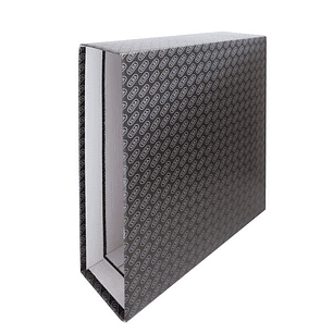 Elba Cajetin para Archivador - Tamaño Folio - Lomo de 85mm - Material de Carton Plastificado - Color Negro