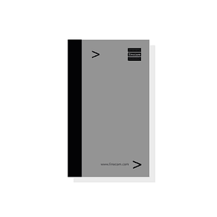 Finocam Bloc de Notas para Agendas Duo - Formato E3 - 79x5x127mm - Color Gris
