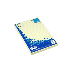 Global Notes inFO Bloc de 100 Notas Adhesivas con Cuadricula 150 x 100mm - Certificacion FSC - Color Amarillo