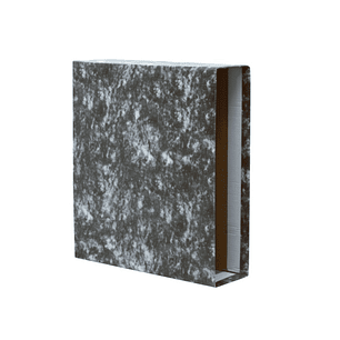 Bismark Funda para Archivador A-Z Folio - Carton Forrado - Color Negro Jaspeado
