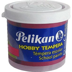 Pelikan Tempera Escolar Frasco 40ml - Facil de Usar - Ideal para Actividades Escolares - Color Magenta