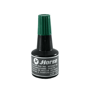 Horse Bote de Tinta para Tampon 30ml - Sin Aceite - Color Verde