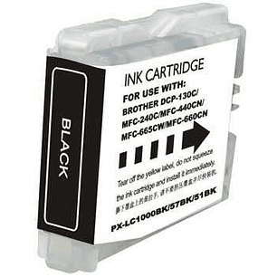 Brother LC1000XL/LC970XL Negro Cartucho de Tinta Generico - Reemplaza LC1000BK/LC970BK