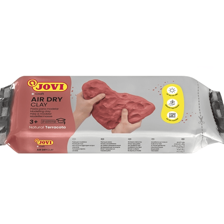 Jovi Air Dry Pasta para Modelar 250gr - Endurecible al Aire - Tacto Fresco - Facil de Moldear - Multi-Superficie - Secado en 24H - Acabado Fino - Colo 1