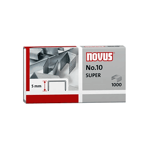 Novus Nº 10 Super Caja de 1000 Grapas Nº 10 Galvanizadas