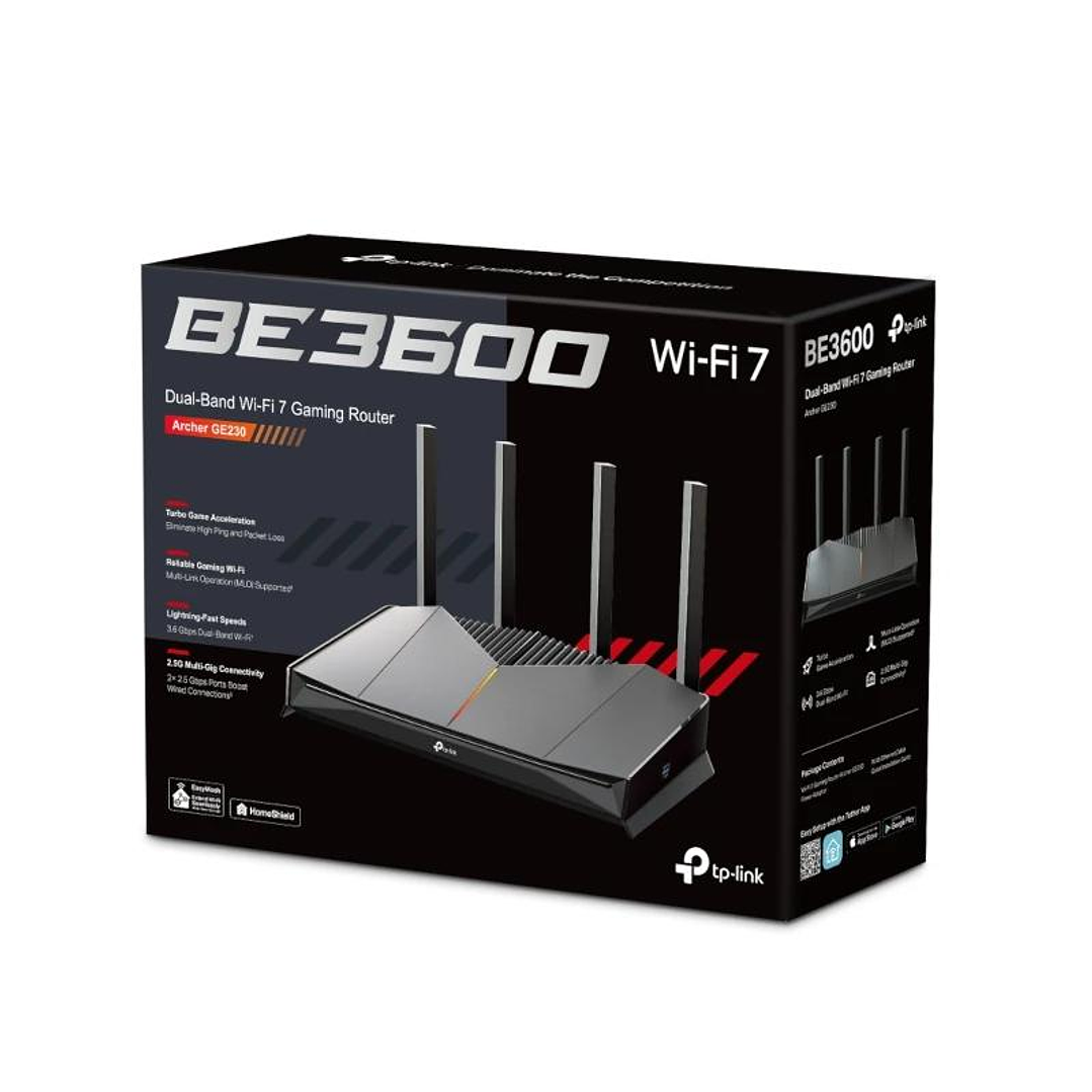 TP-Link Archer GE230 Router Gaming WiFi 7 2x2.5mGb 4