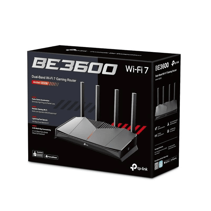 TP-Link Archer GE230 Router Gaming WiFi 7 2x2.5mGb 4