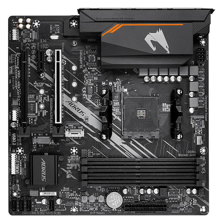 Gigabyte Aorus Placa Base B550M ELITE mATX AM4 4