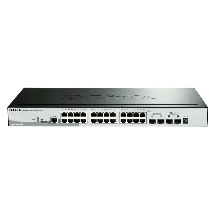 D-Link DGS-1510-28P/E Switch L2 24xGB PoE 2xSFP+ 1