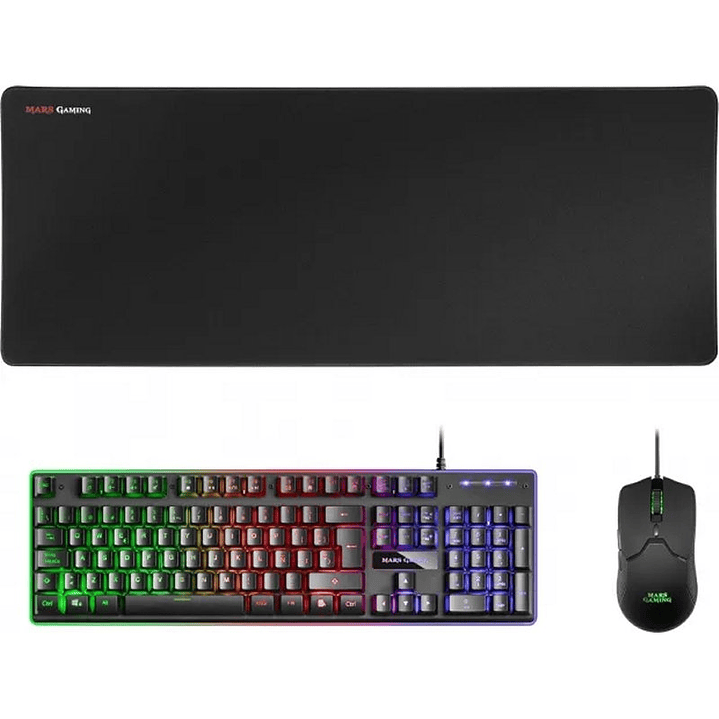 Mars Gaming Combo MCPX GAMING 3IN1 RGB Negro 1