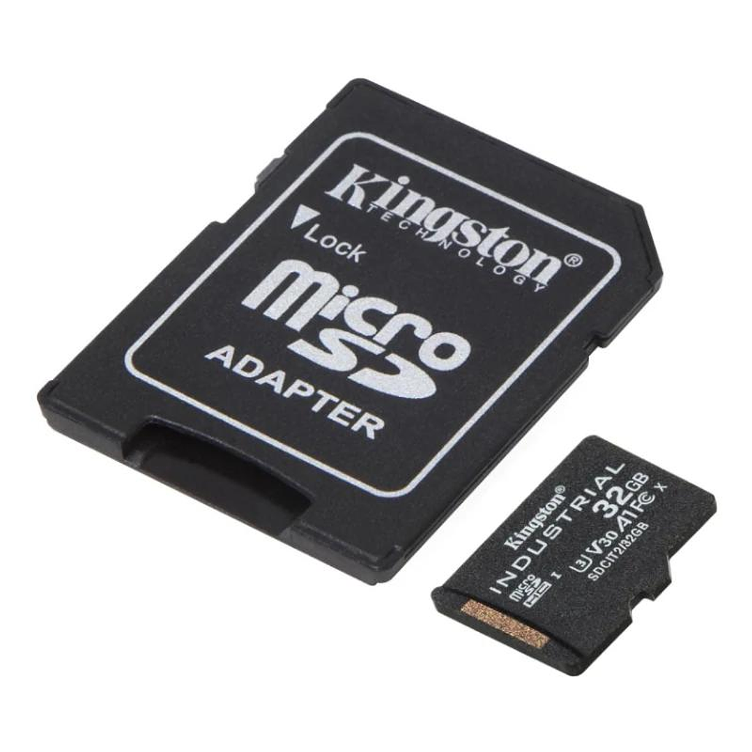 Kingston MicroSD Industrial 32Gb con adaptador 2