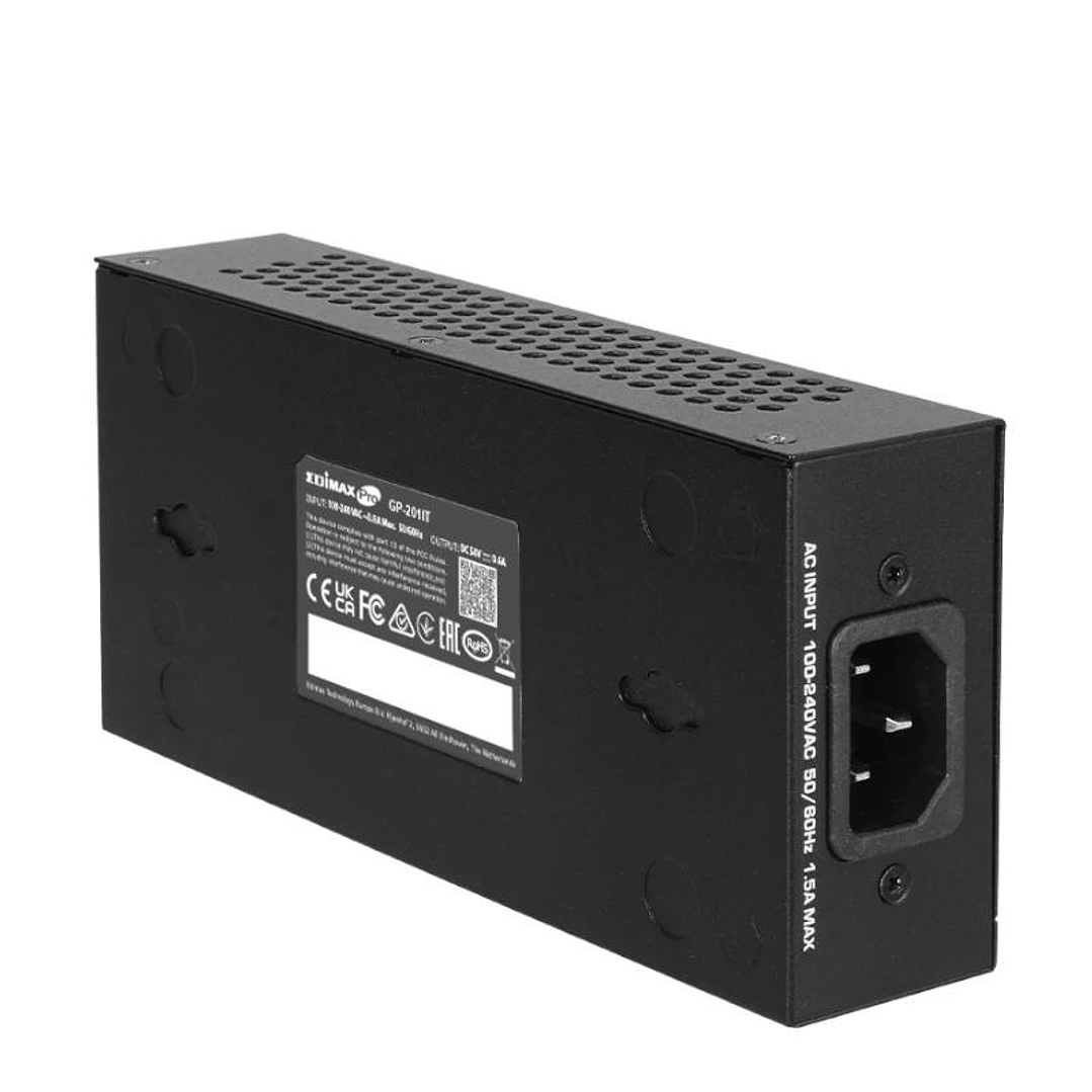 Edimax GP-201IT Inyector POE+ Gigabit 30W 802.3at 3
