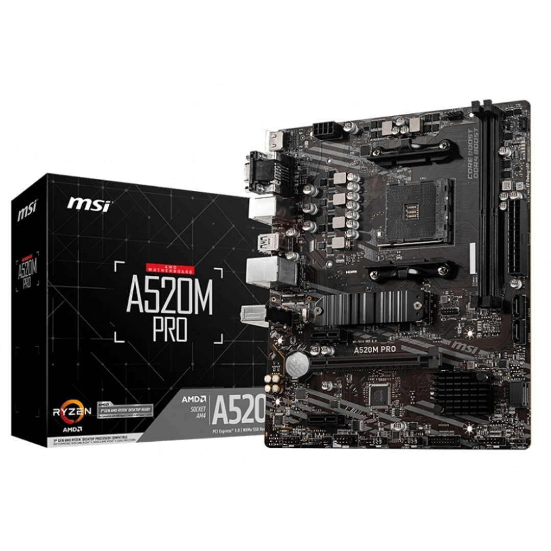 MSI Placa Base A520M PRO mATX AM4 1
