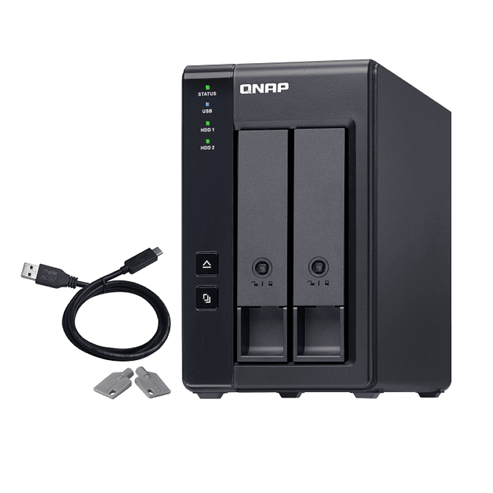 QNAP TR-002 Raid Expansion 2XHDD-Bay 1xUSB-C 3.2 1